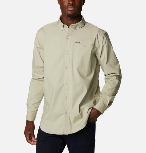 Columbia Outdoor Elements Shirts Green For Men's NZ94317 New Zealand